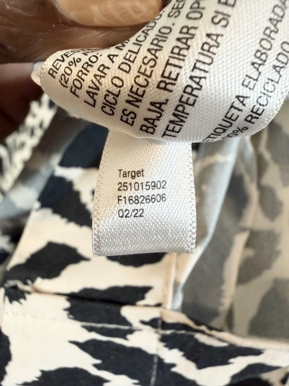 Sergio Hudson x Target Trench Coat XS Black White Animal Print Strong Shoulder - Picture 8 of 13